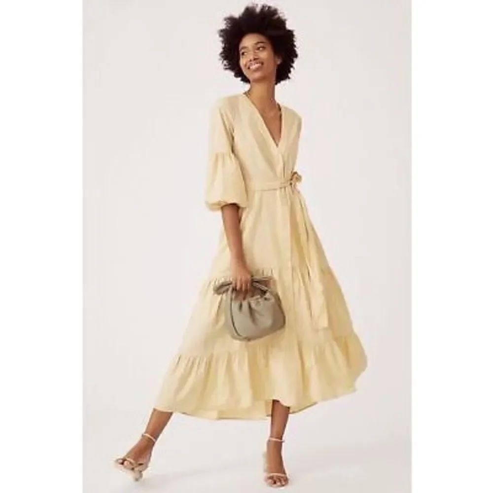 Anthropologie-Maeve Puff-Sleeved Midi Dress size 20w